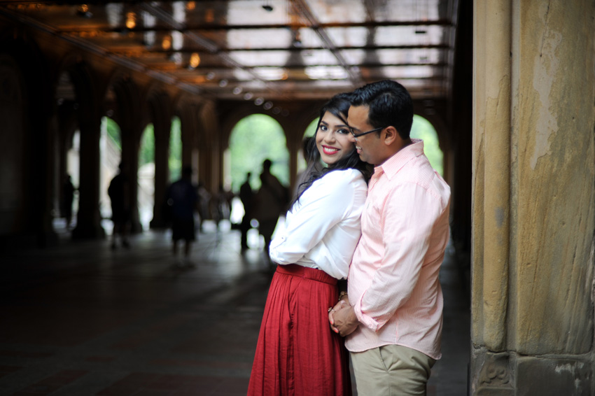 Central Park Indian heritage engagement session by Mikkel Paige Photography.