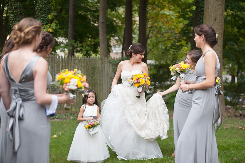 Mikkel Paige Photography | Proposal Photographer | New York Wedding Photographer | Pearl River | Bride with Bridesmaids