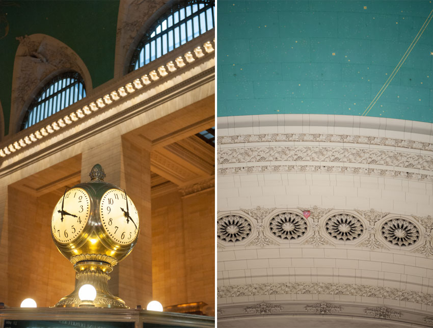 Intimate Grand Central Terminal wedding in New York City. Photos by NYC based destination wedding photographer Mikkel Paige Photography.