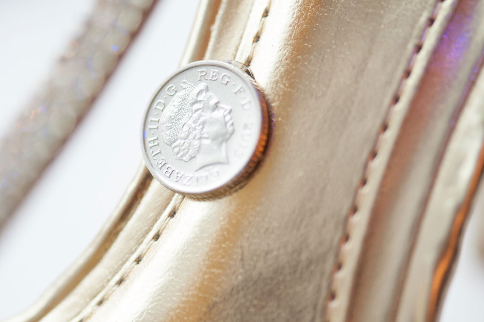Sixpence for your shoe. Wedding tradition to love, as posted on Mikkel Paige Photography's blog.