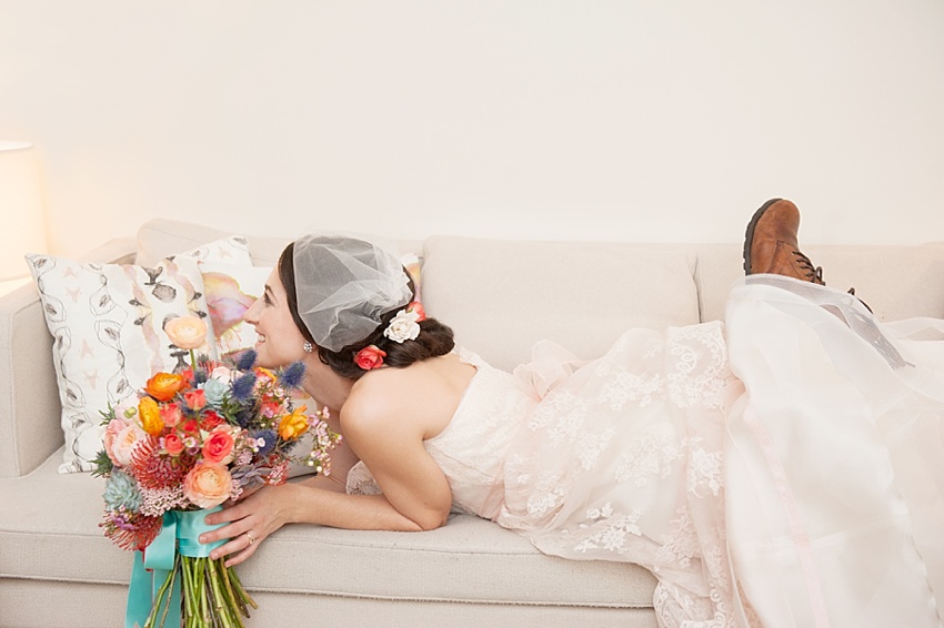 One Bride, Four Ways Inspiration Styled Shoot. Photos by Mikkel Paige Photography. Southwestern desert bouquet by Sachi Rose.