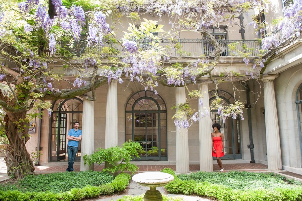 Engagement session at the Van Vleck House in Montclair, NJ. Photos by NJ wedding photographer Mikkel Paige Photography.