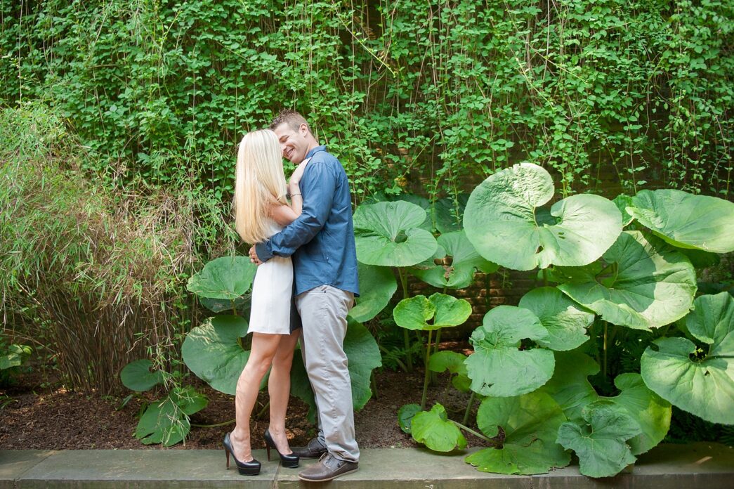 Conservatory Gardens engagement session in Central Park. Photos by Mikkel Paige Photography.