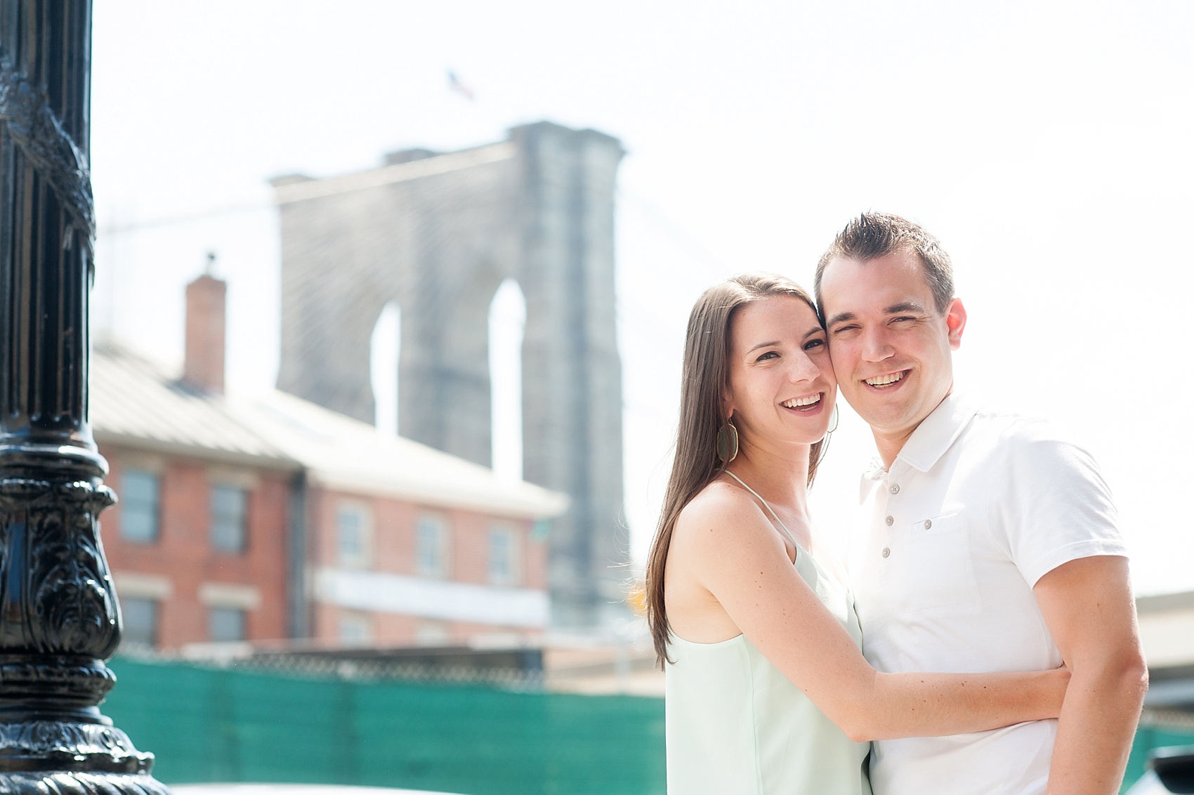 South Street Seaport engagement session in NYC. Photos by Mikkel Paige Photography. #nyc #southstreetseaport #brooklynbridge