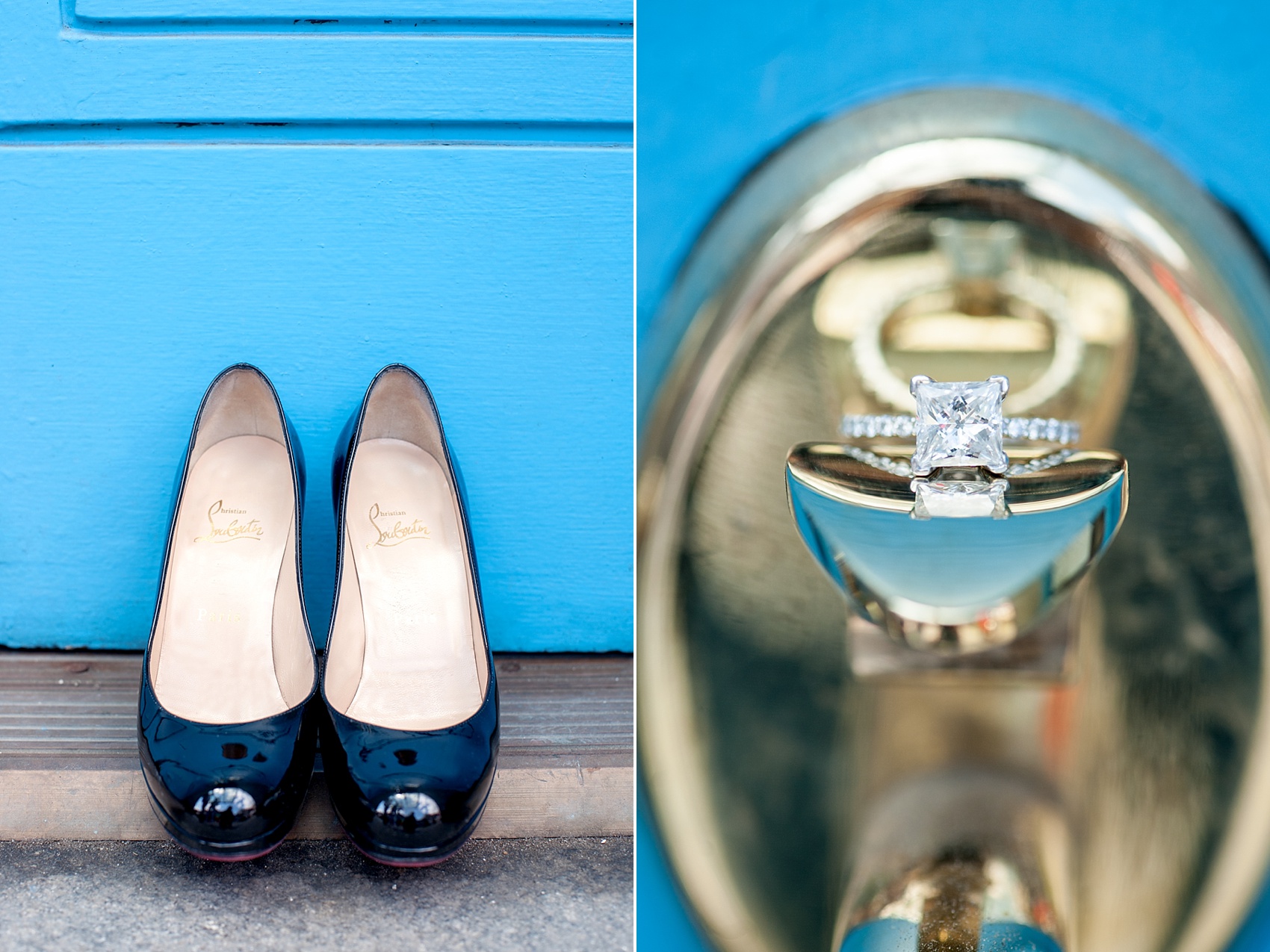 South Street Seaport engagement session in NYC. Photos by Mikkel Paige Photography. #nyc #southstreetseaport #louboutin
