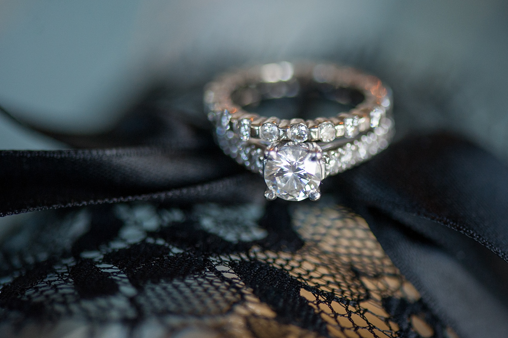 Wedding rings from a black and gold wedding inspiration photo shoot in NYC. Photos by Mikkel Paige Photography.