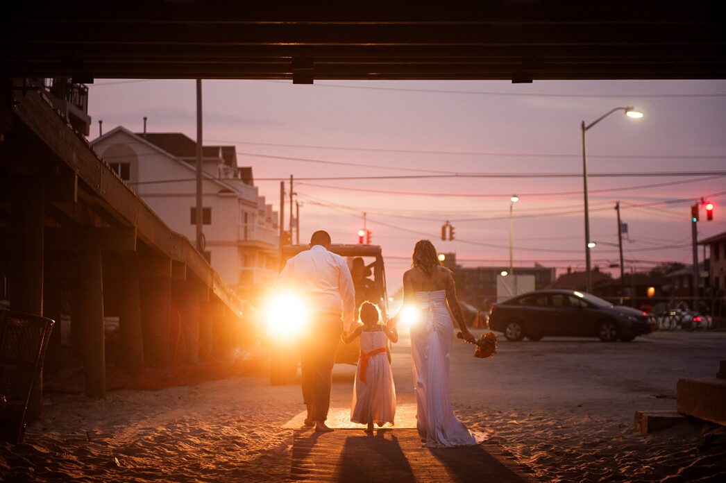 Beach wedding on Long Island shore, New York. Photos by Mikkel Paige Photography.