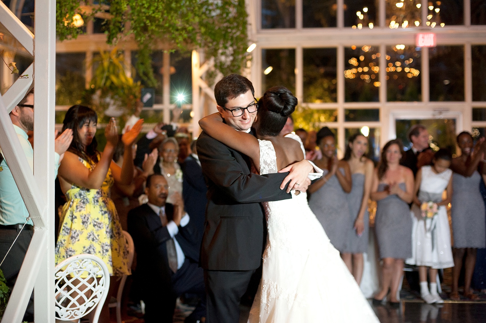 Wedding reception at the Conservatory at The Madison Hotel, New Jersey. Photos by Mikkel Paige Photography.