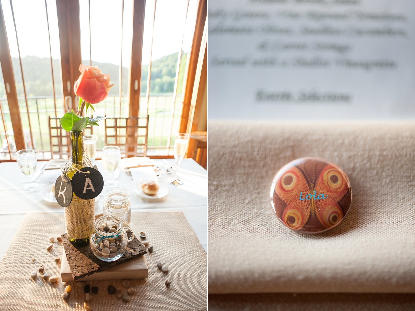 Rustic Hollow Brook Golf Club summer wedding photos in Cortlandt Manor, New York, by Mikkel Paige Photography. 