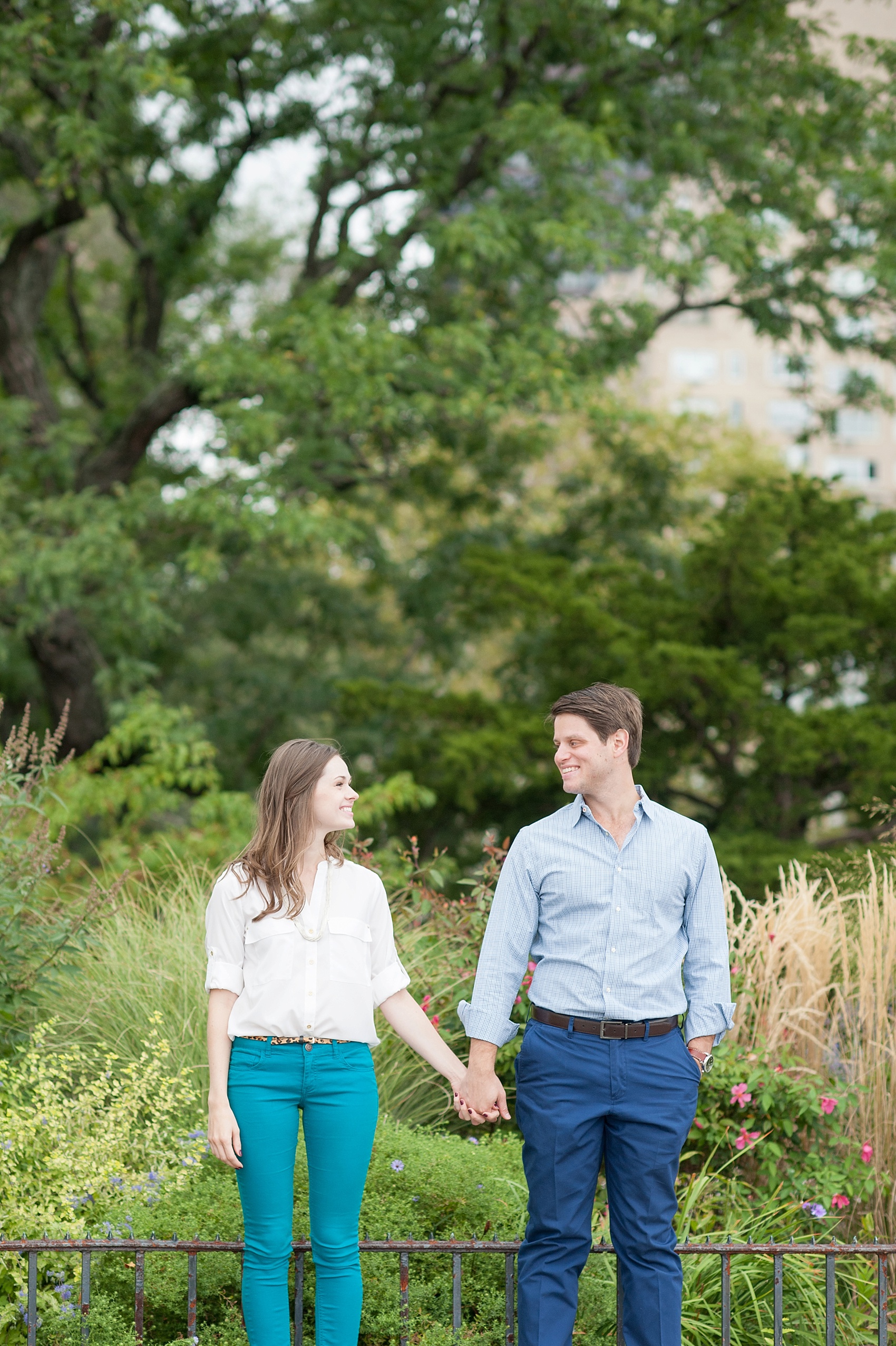 NYC engagement photos by Mikkel Paige Photography at the Upper East Side's Carl Schurz Park.