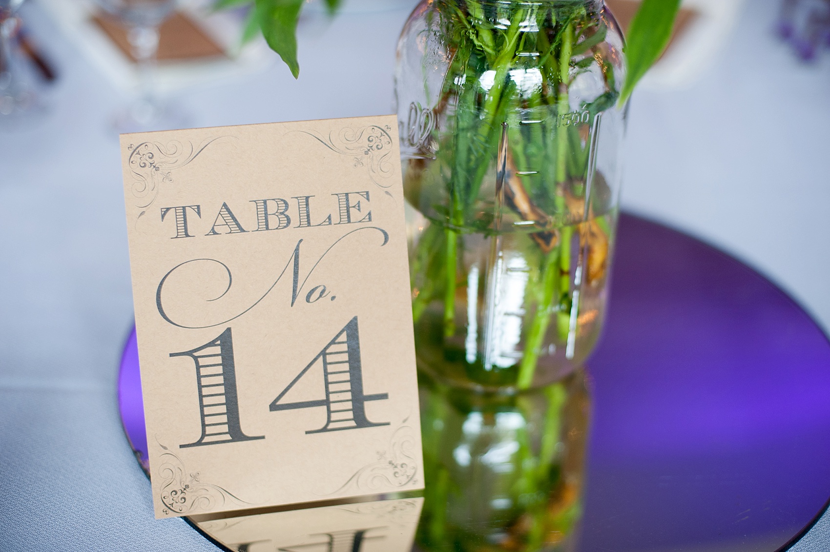 Perona Farms wedding photos kraft table numbers for a colorful summer celebration. Pictures by New Jersey photographer Mikkel Paige Photography.