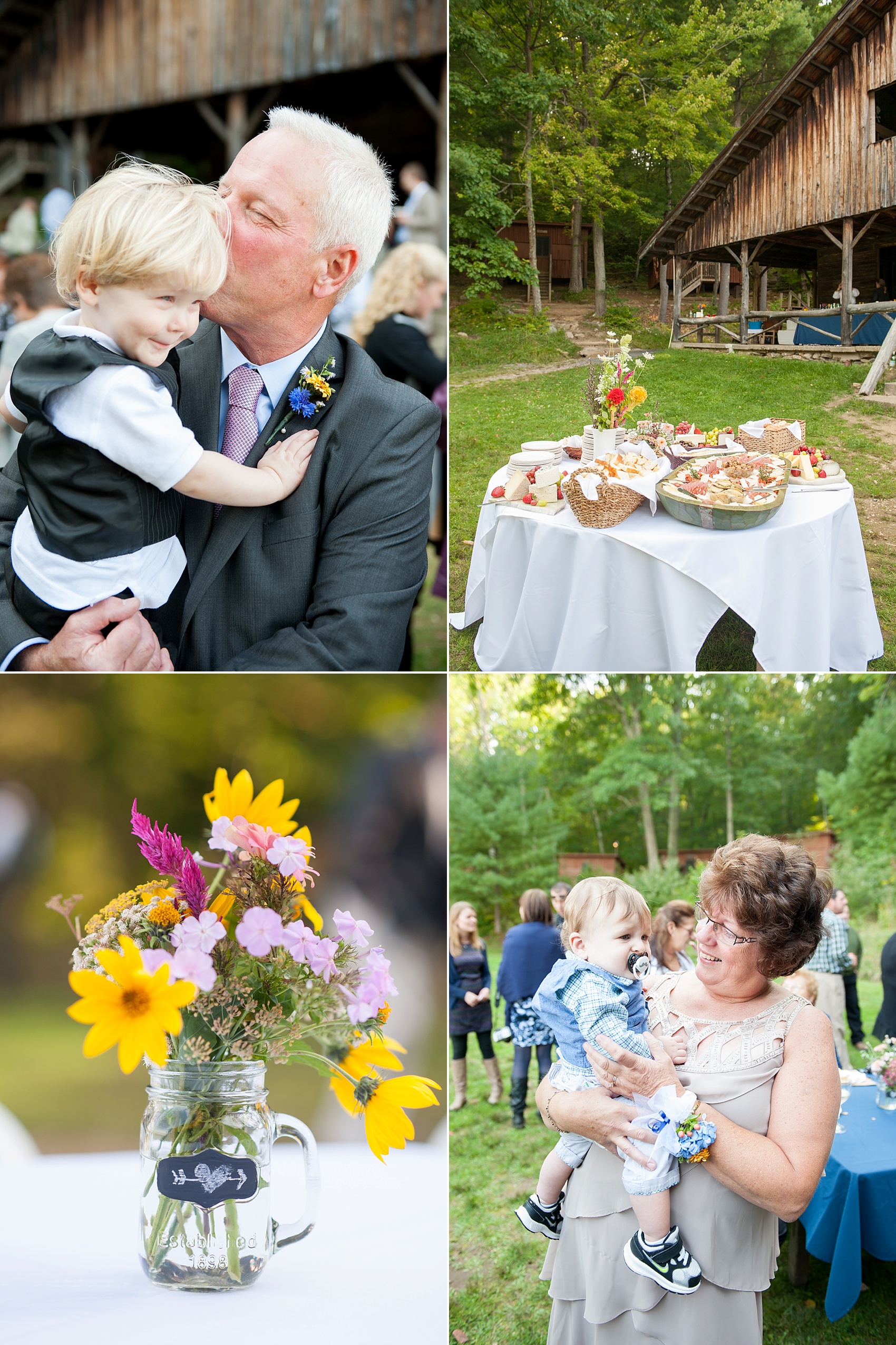 Rustic Berkshires camp wedding. Photos by Massachusetts wedding photographer, Mikkel Paige Photography.