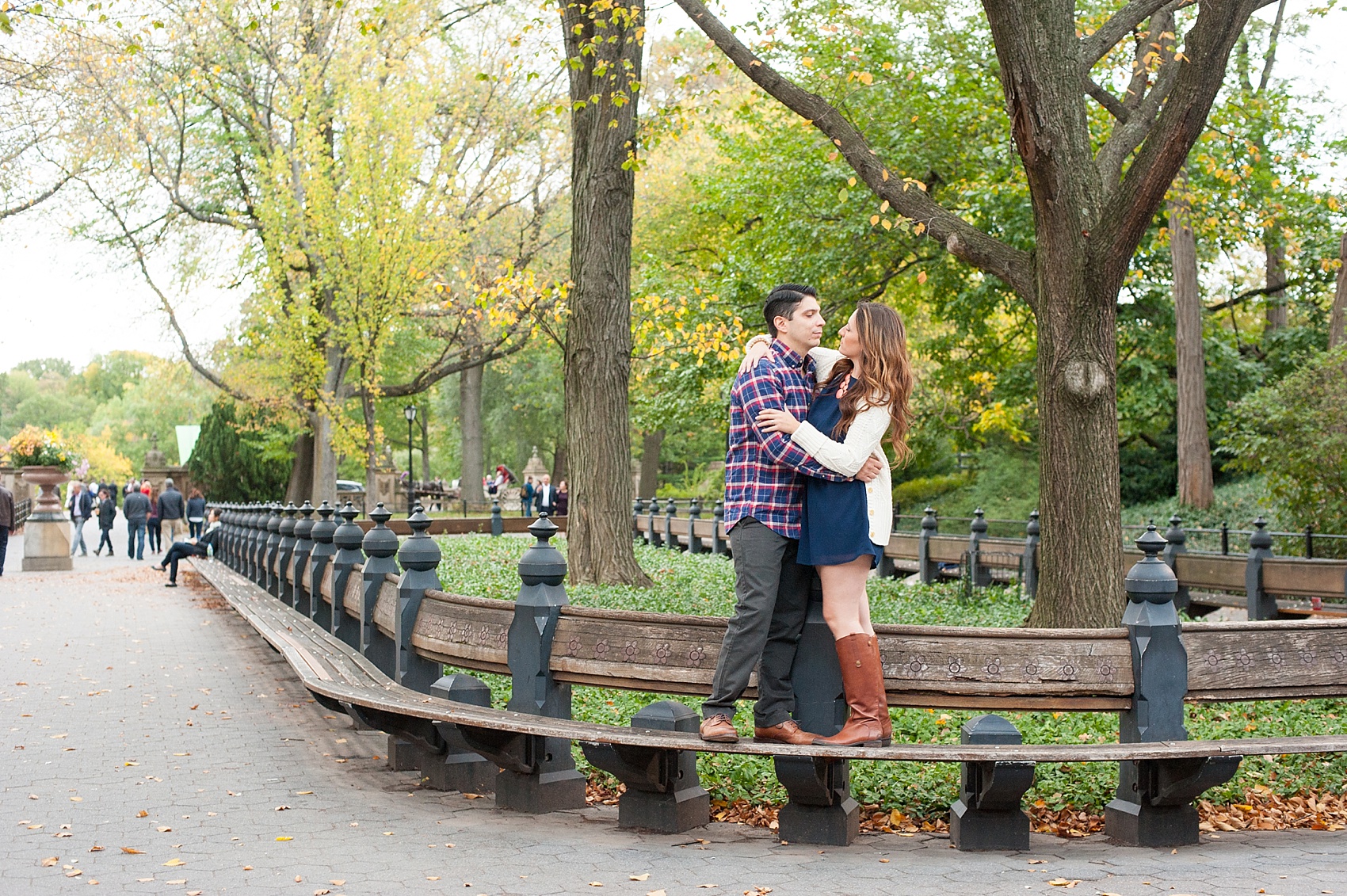 Central Park Engagement Photos at Dusk • Nicole + Gio | Raleigh and NYC