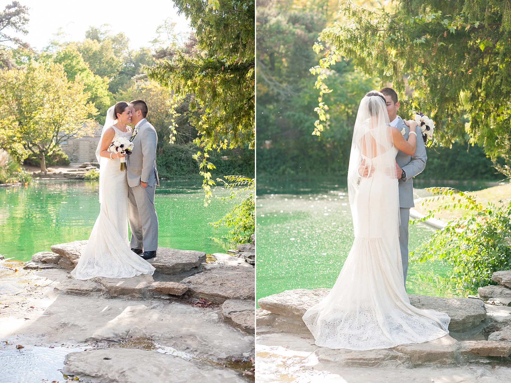 Portraits at Eden Park for downtown Cincinnati, Ohio wedding at The Center. Photos by Mikkel Paige Photography.