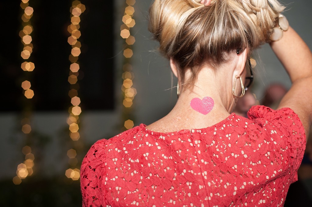 Tattly temporary tattoo station for a lesbian wedding at 501 Union, Brooklyn, NY. Photography by Mikkel Paige, NYC wedding photographer.