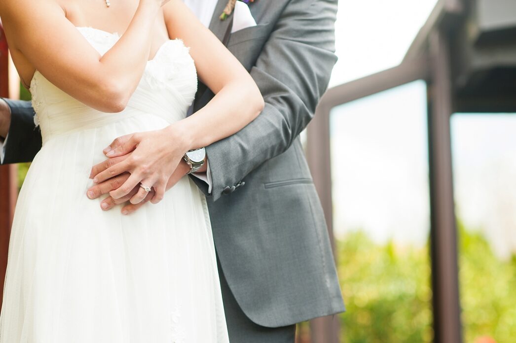 Bride and groom photos at their Stonehouse at Stirling Ridge fall wedding, photos by Mikkel Paige Photography, New Jersey wedding photographer.