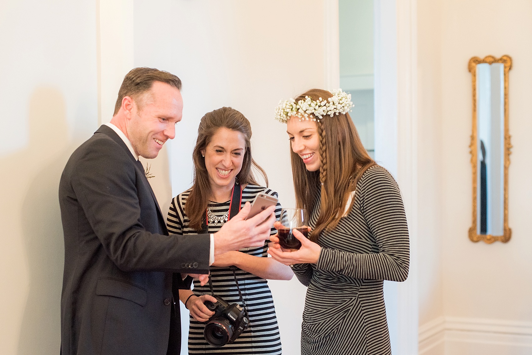 Raleigh North Carolina wedding photographer Mikkel Paige visits Merrimon-Wynne bridal event, featuring Southern Bride and Groom magazine.