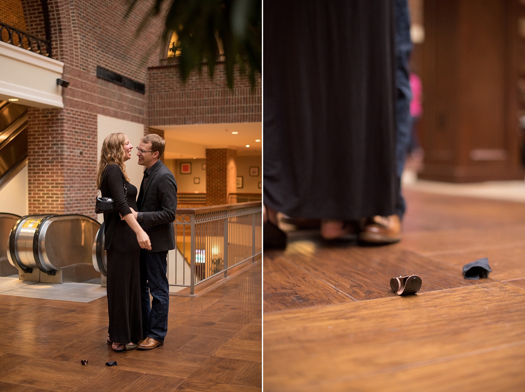 Raleigh wedding photographer, Mikkel Paige Photography, captures downtown #proposal at the Sheraton hotel. 