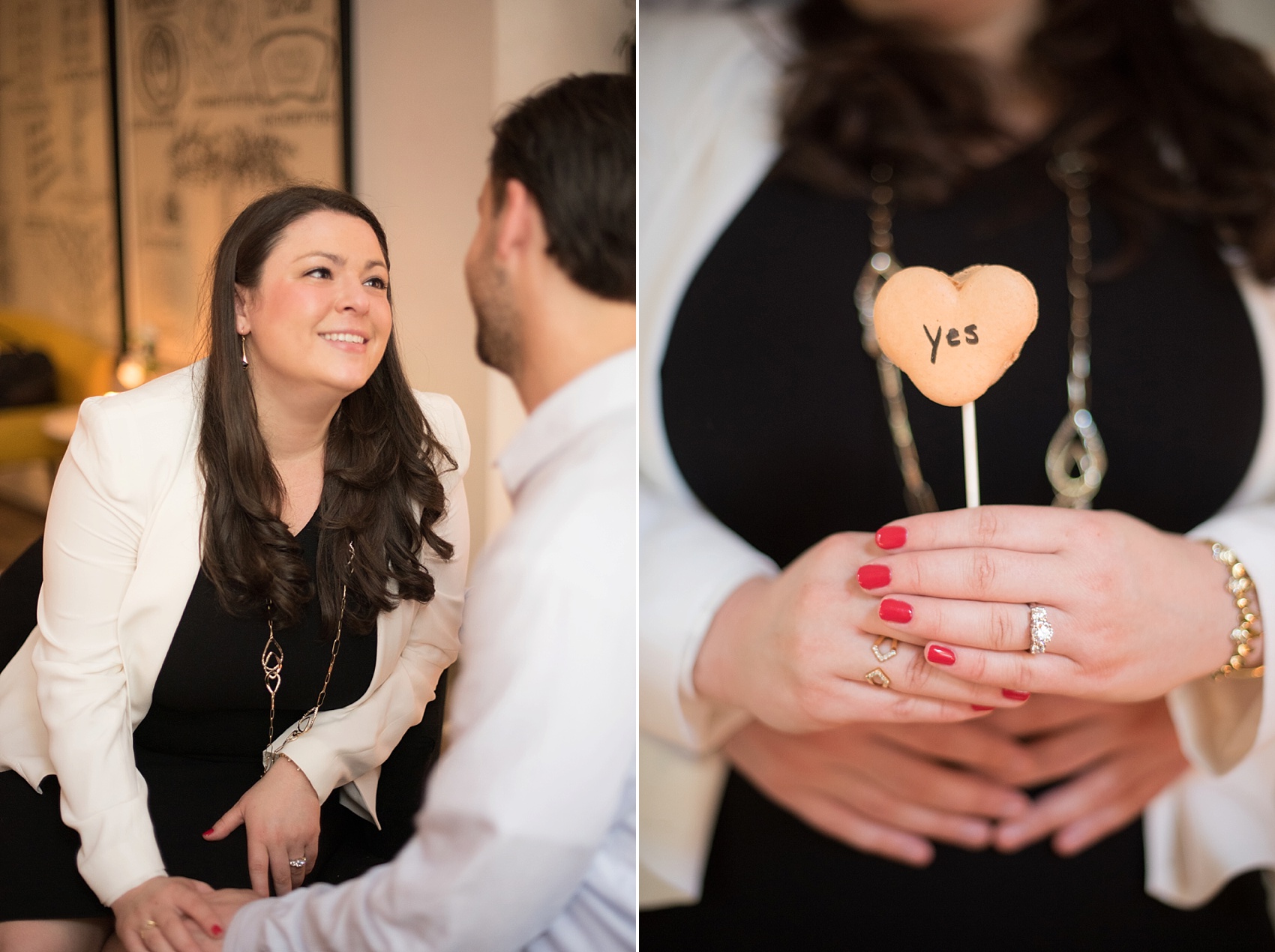 NYC Proposal in Chelsea, Haven's Kitchen. Photos by NYC wedding photographer Mikkel Paige.