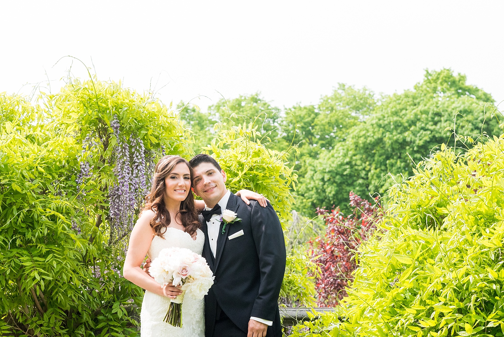 Bride and groom photos at a Skylands Manor wedding. Images by Mikkel Paige Photography, NJ wedding photographer.