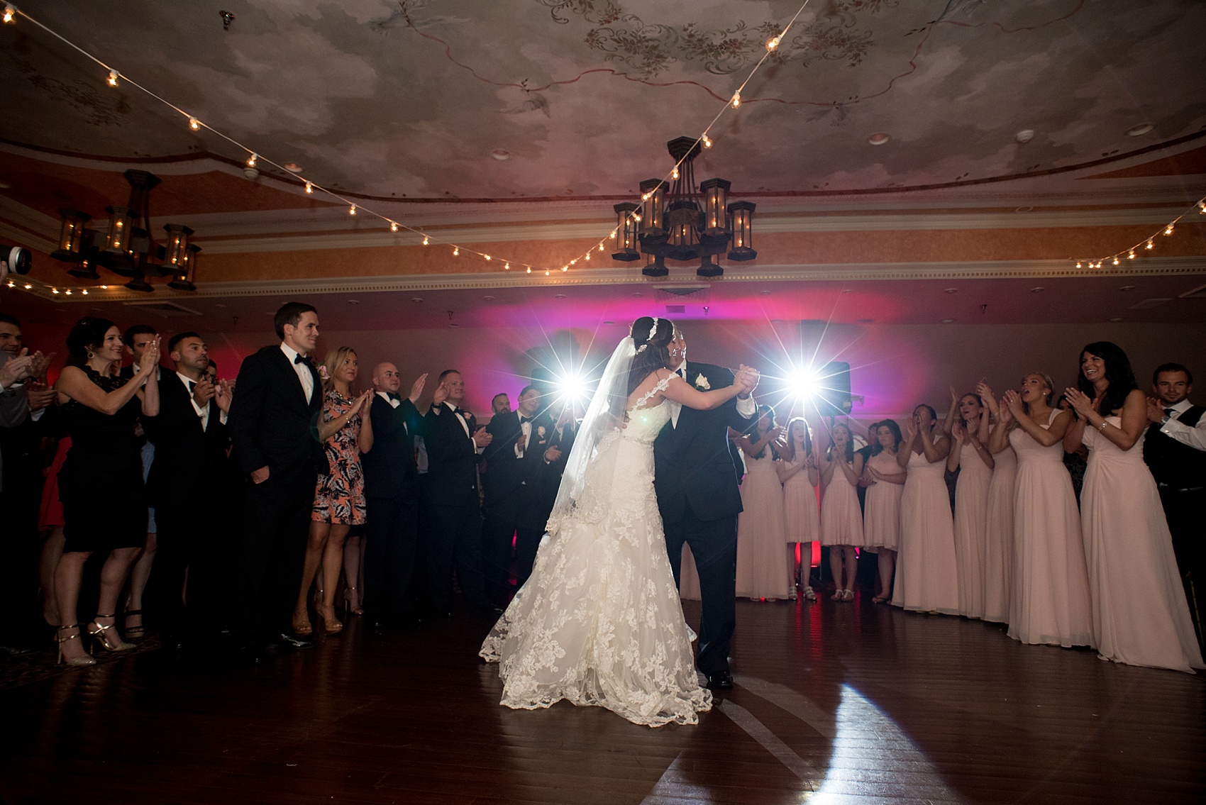 Skylands Manor spring wedding reception. Images by Mikkel Paige Photography, NJ wedding photographer.