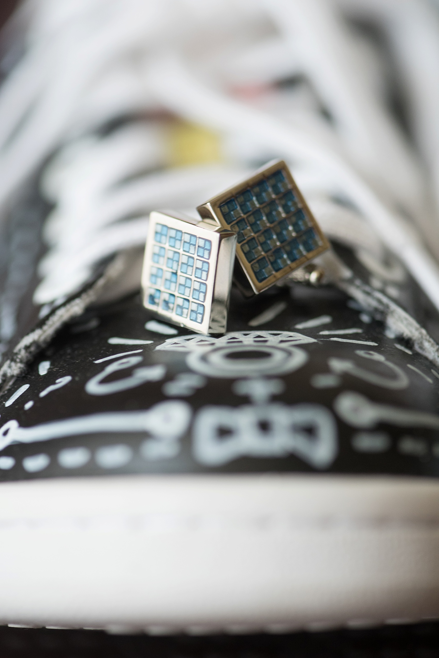 Iberostar Jamaica wedding photos, groom's cufflinks. Images by Mikkel Paige Photography.