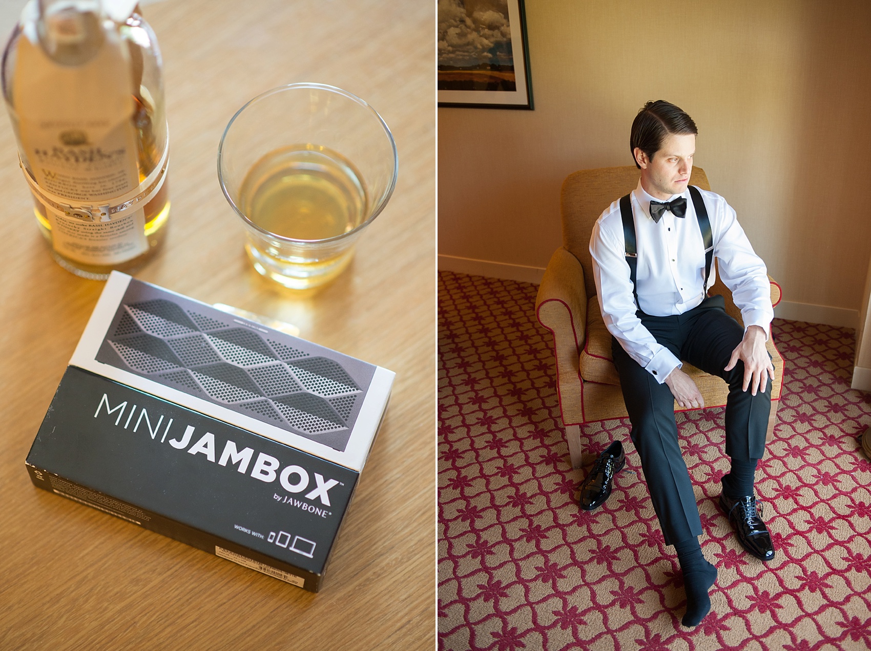 Pearl River Hilton wedding photos. Groomsmen gift Jambox. Images by Mikkel Paige Photography, NYC wedding photographer.