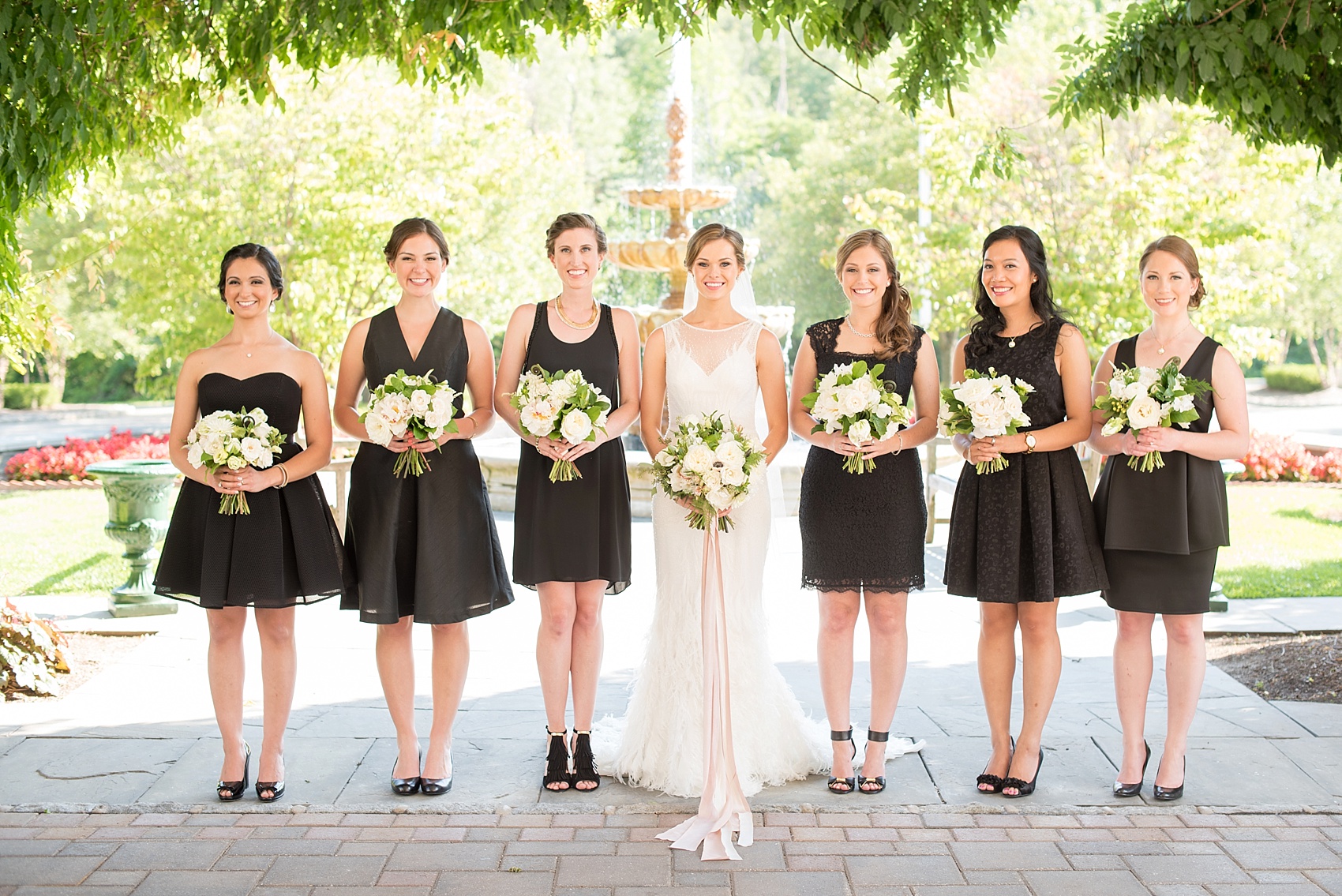 Pearl River Hilton bridal party wedding photos. Images by Mikkel Paige Photography, NYC wedding photographer.