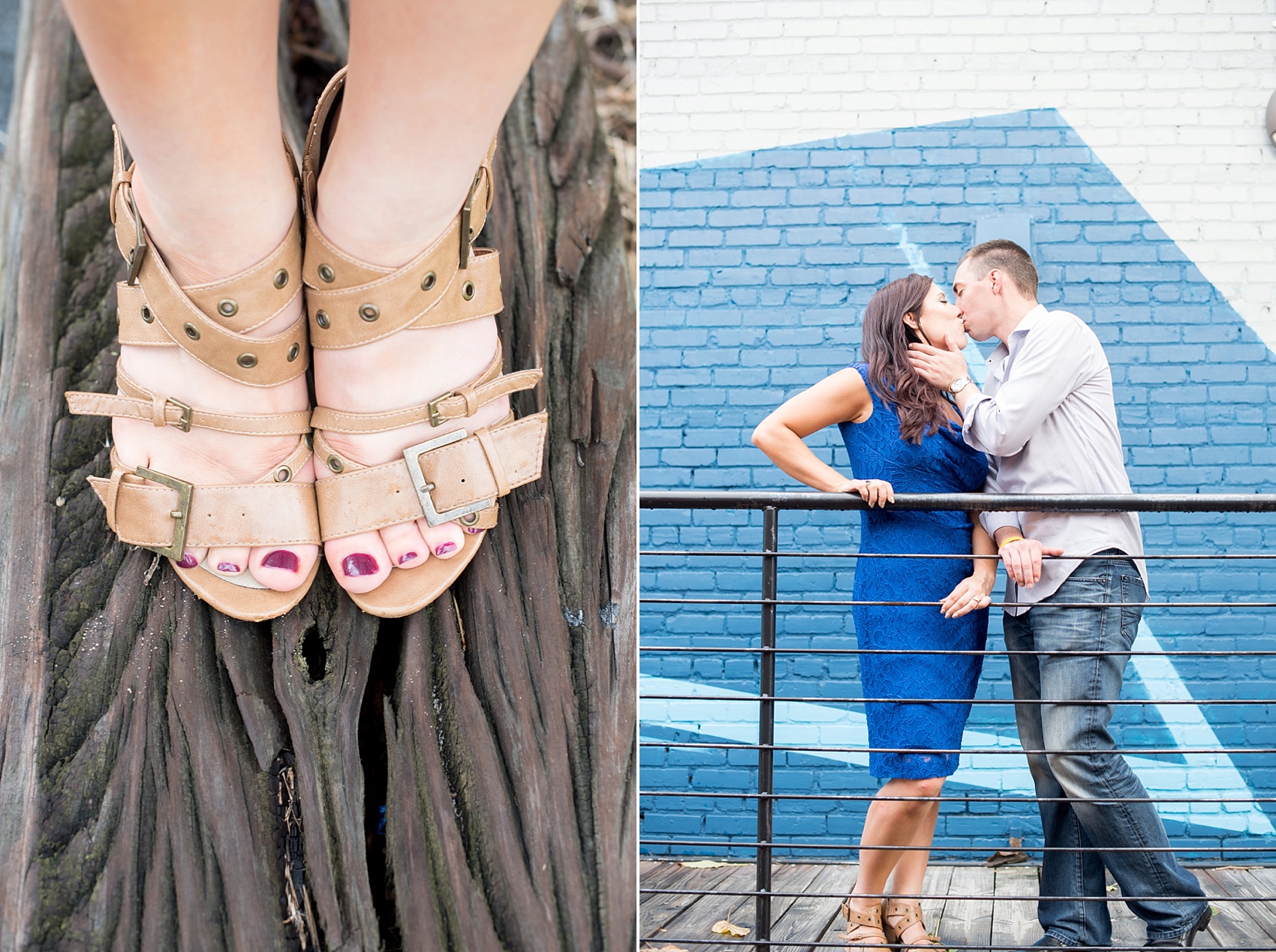 Downtown Raleigh urban engagement photos by Mikkel Paige Photography.