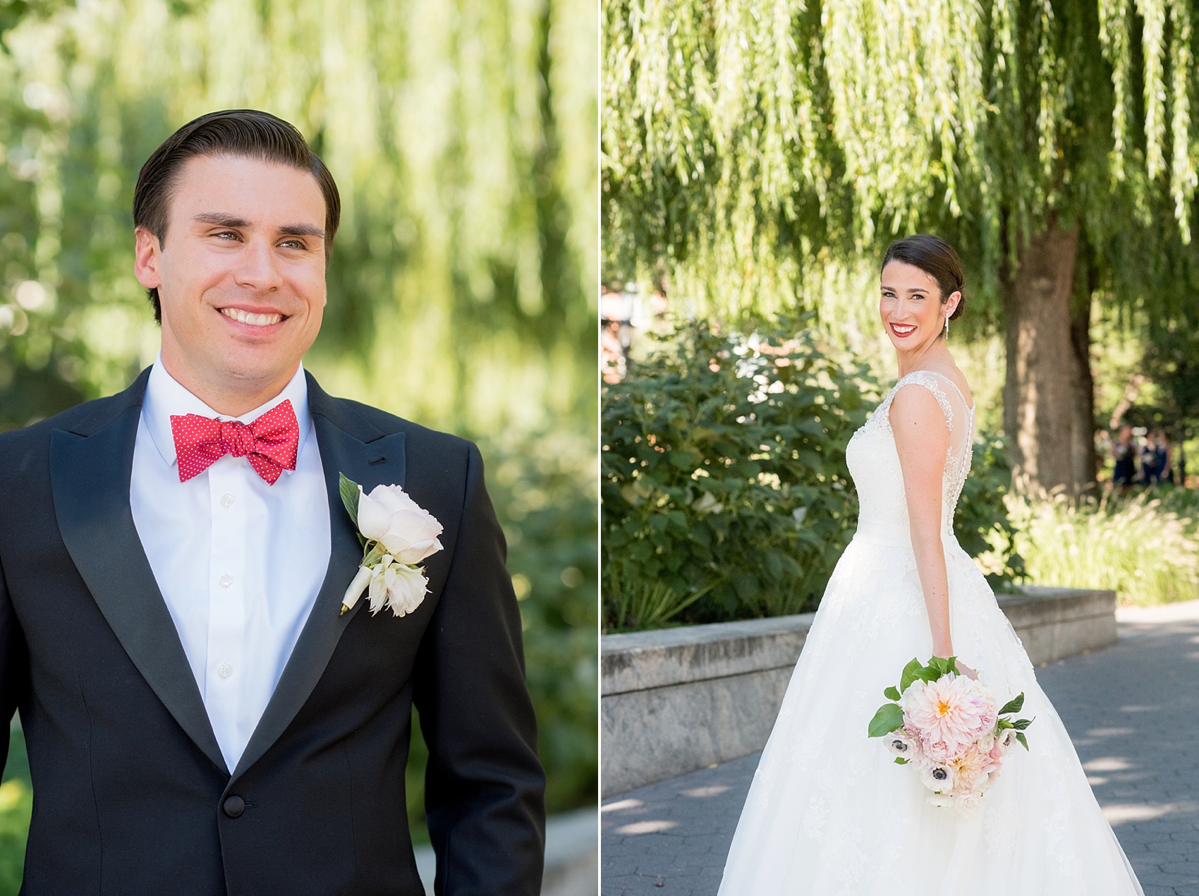 Bride and groom Battery Gardens photo by NYC wedding photographer, Mikkel Paige Photography.