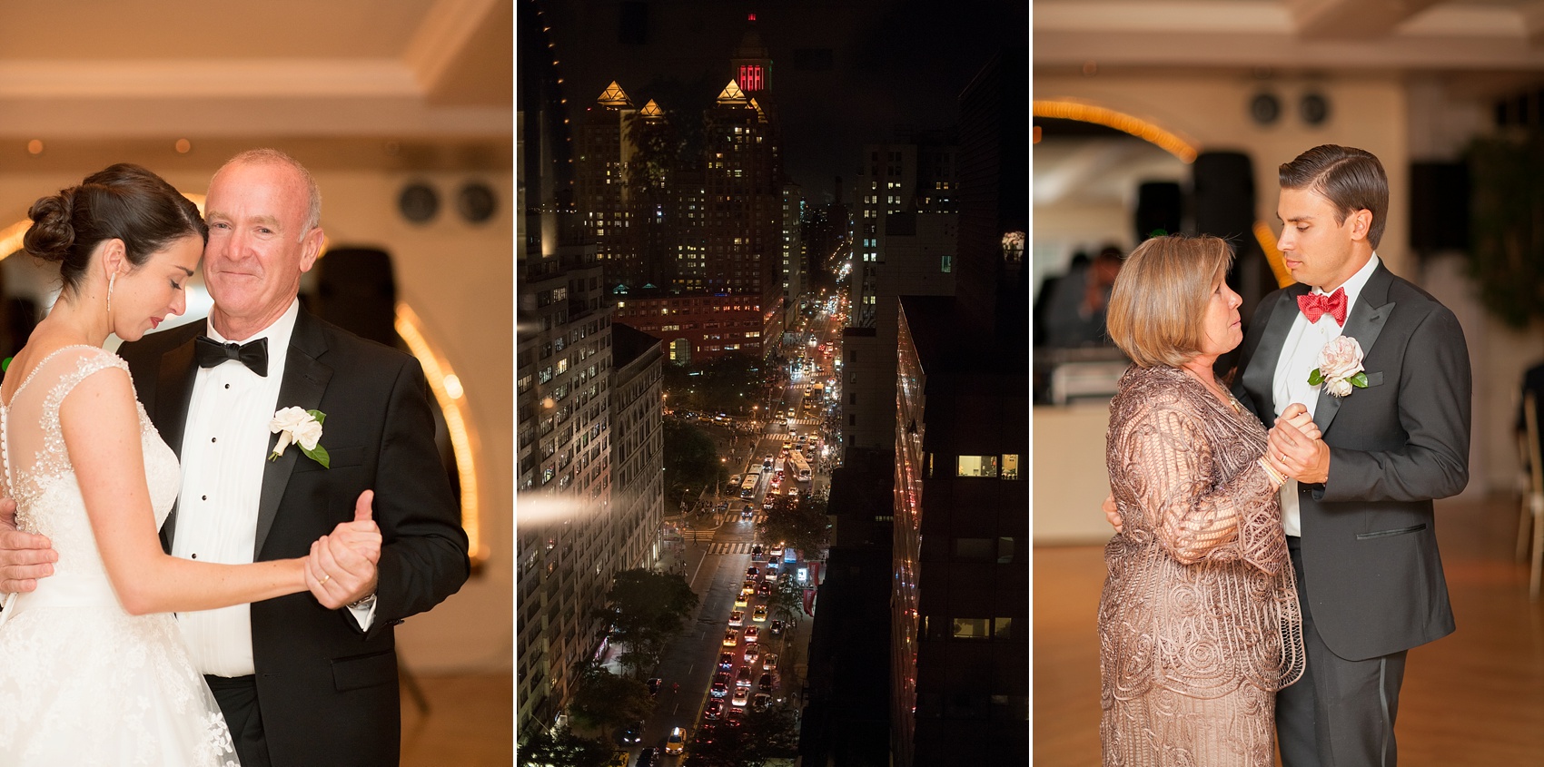 Manhattan Penthouse wedding reception. Images NYC wedding photographer, Mikkel Paige Photography. 