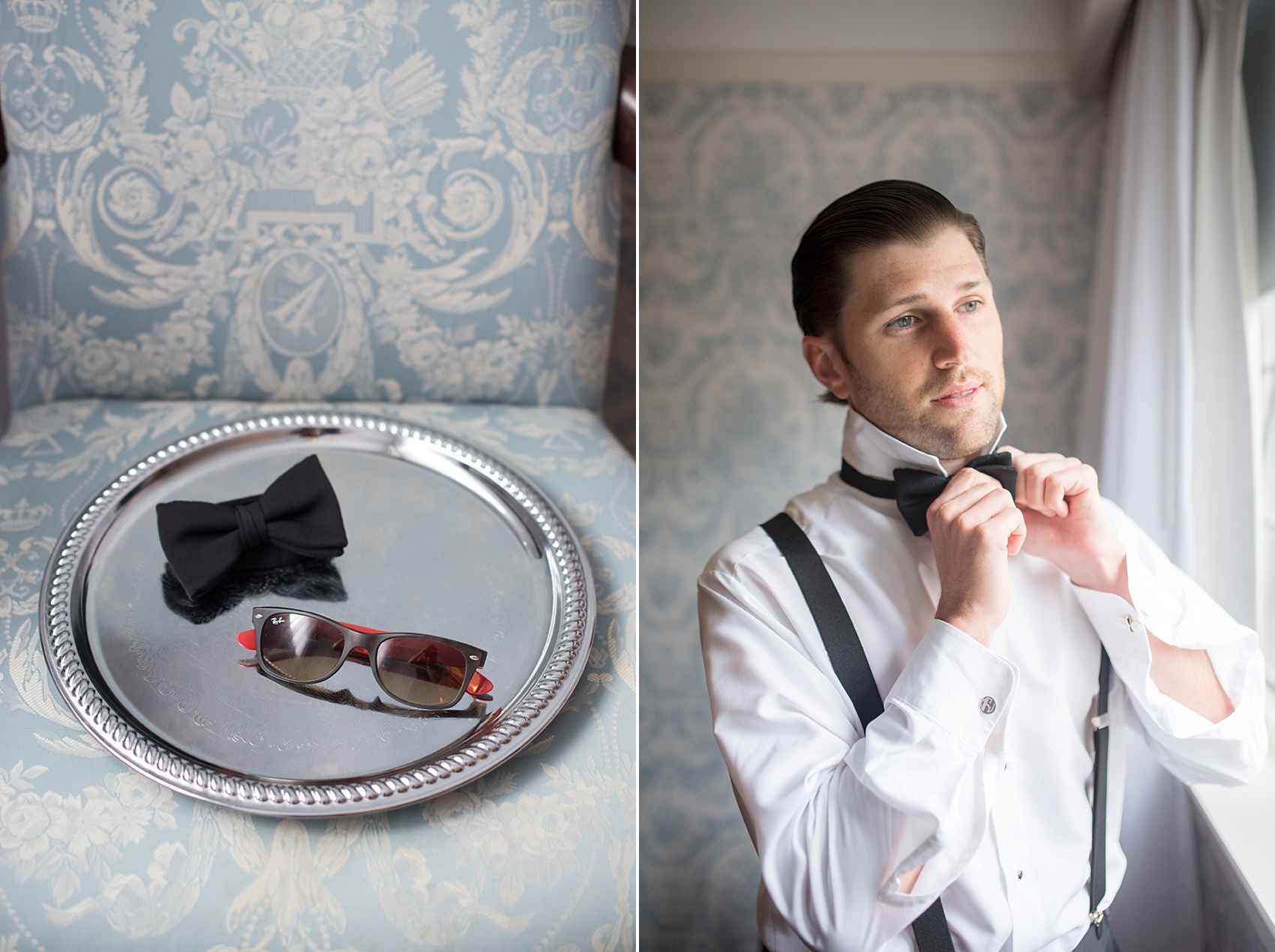 Getting ready at The Simsbury Inn, Connecticut. Images by NYC wedding photographer Mikkel Paige Photography.