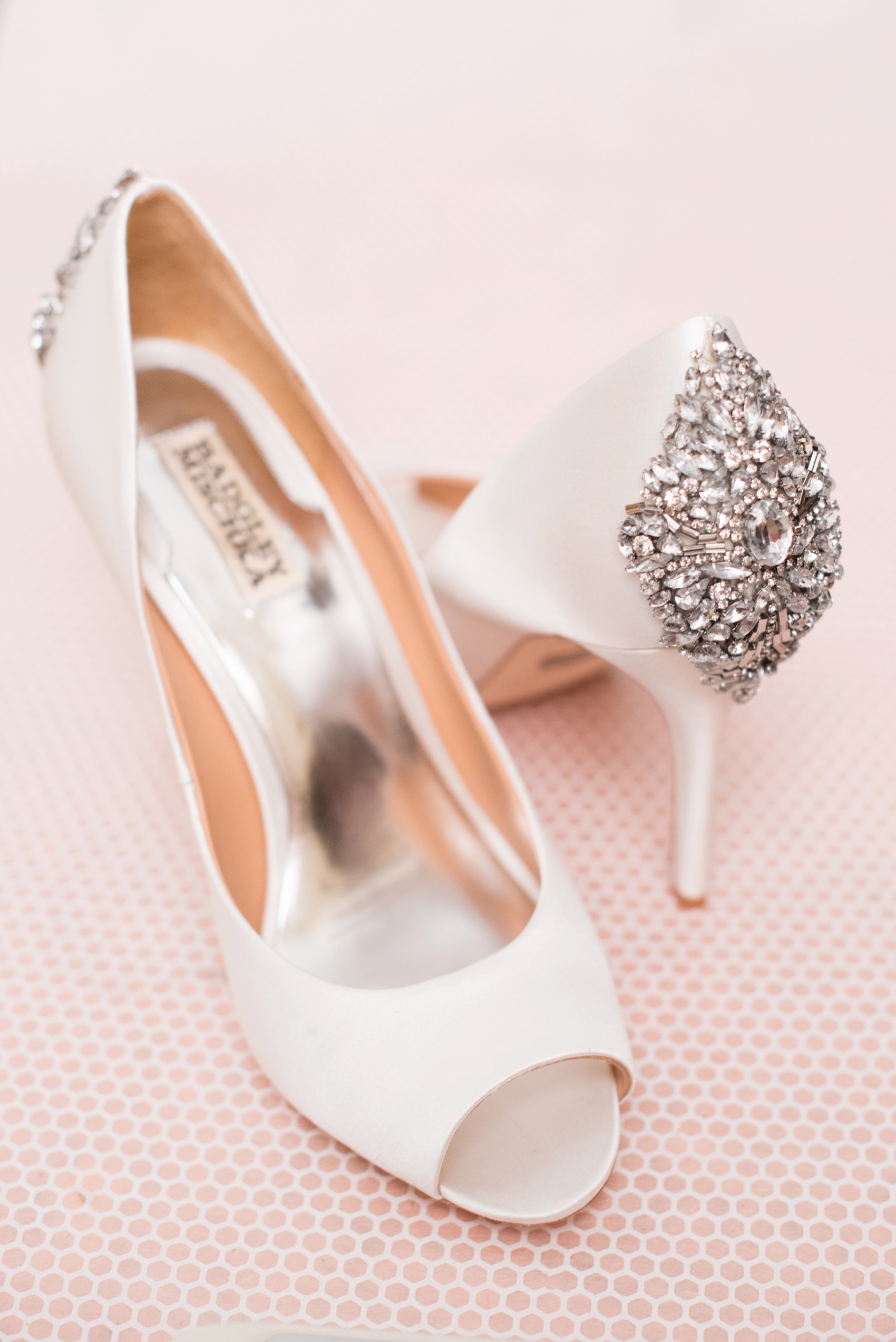 Colorful wedding photos by Mikkel Paige Photography, NYC wedding photographer. Planning by Dulce Dreams Events. Badgley Mischka white rhinestone heels.