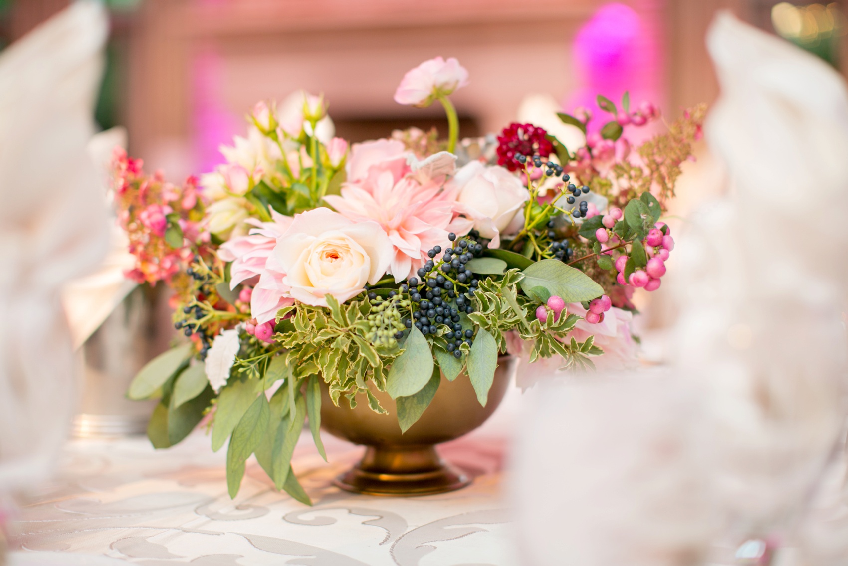 Wedding photos by Mikkel Paige Photography, NYC wedding photographer. Planning by Dulce Dreams Events, flowers by Sachi Rose. Fox Hollow reception on Long Island.