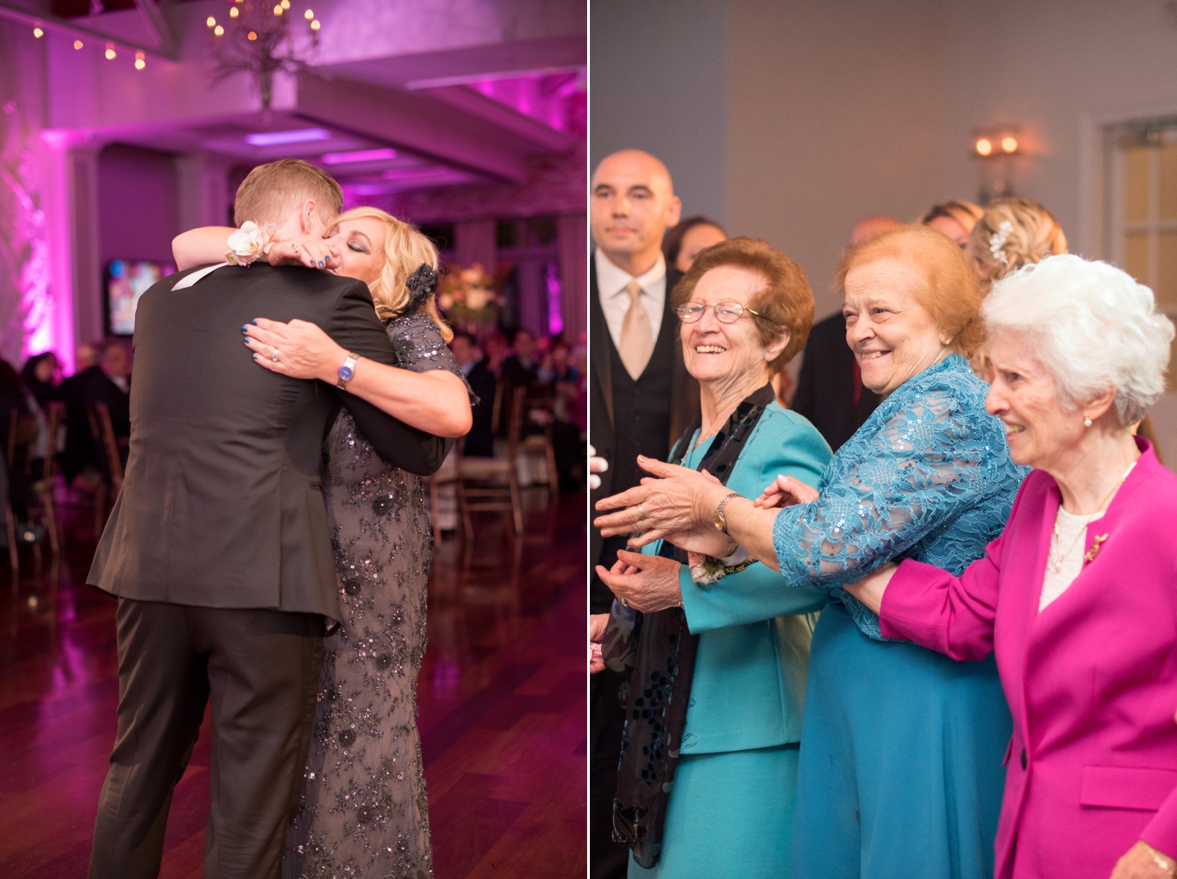 Mother son dance wedding photo by Mikkel Paige Photography, NYC wedding photographer. Planning by Dulce Dreams Events, flowers by Sachi Rose. Fox Hollow reception on Long Island.