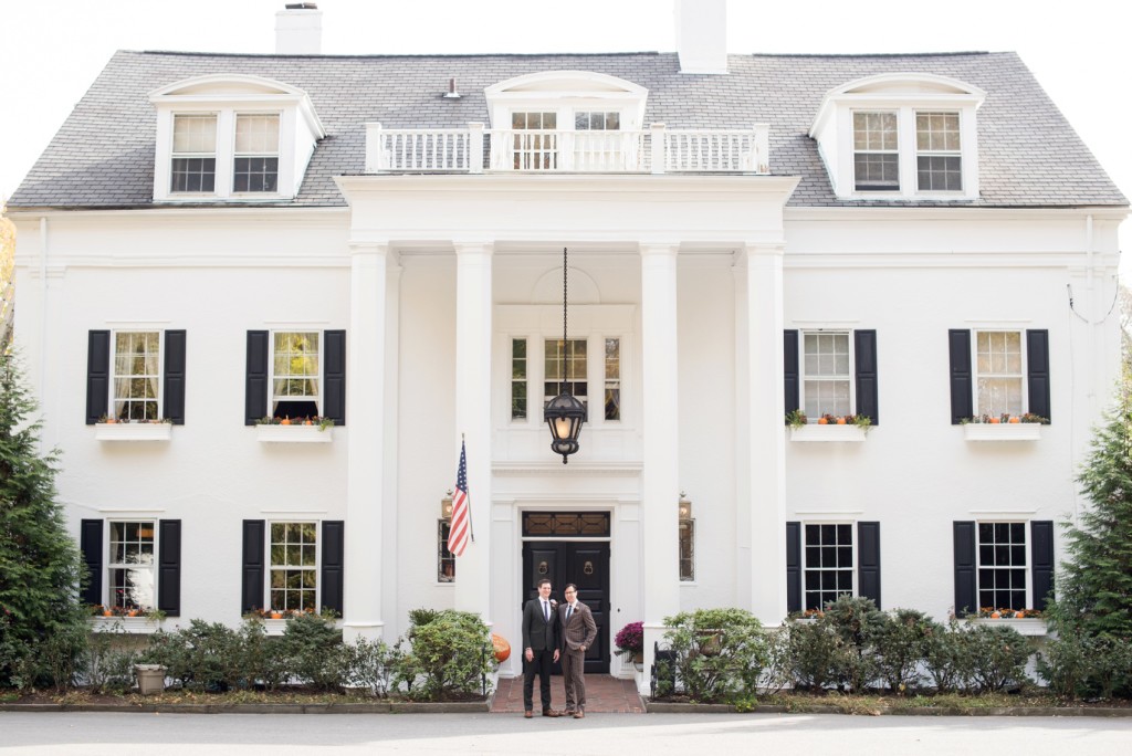 Crabtree Kittle's House wedding in NY. Images by Mikkel Paige Photography for a gay fall wedding.
