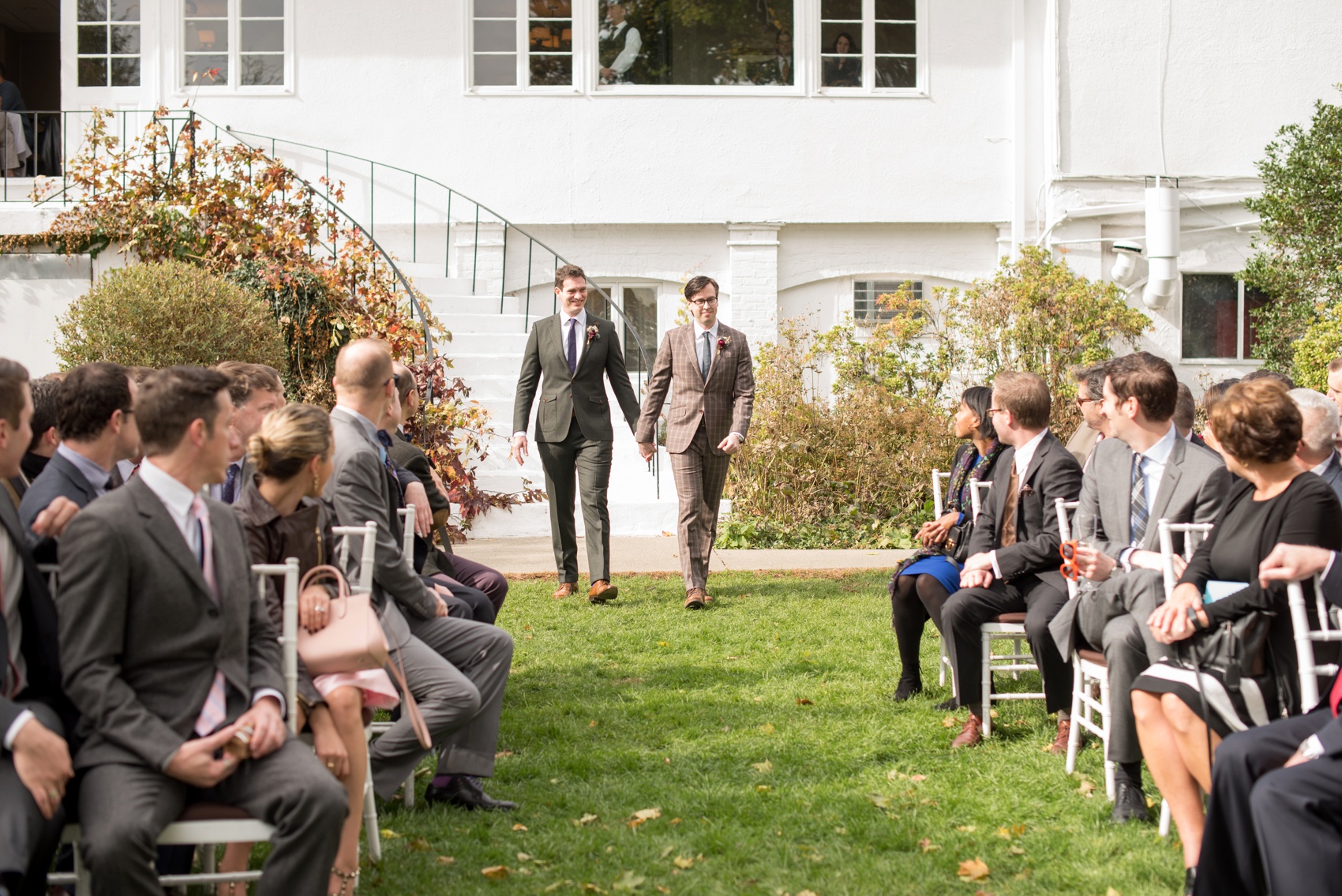 Crabtree Kittle's House wedding in NY. Images by Mikkel Paige Photography for a gay fall wedding.