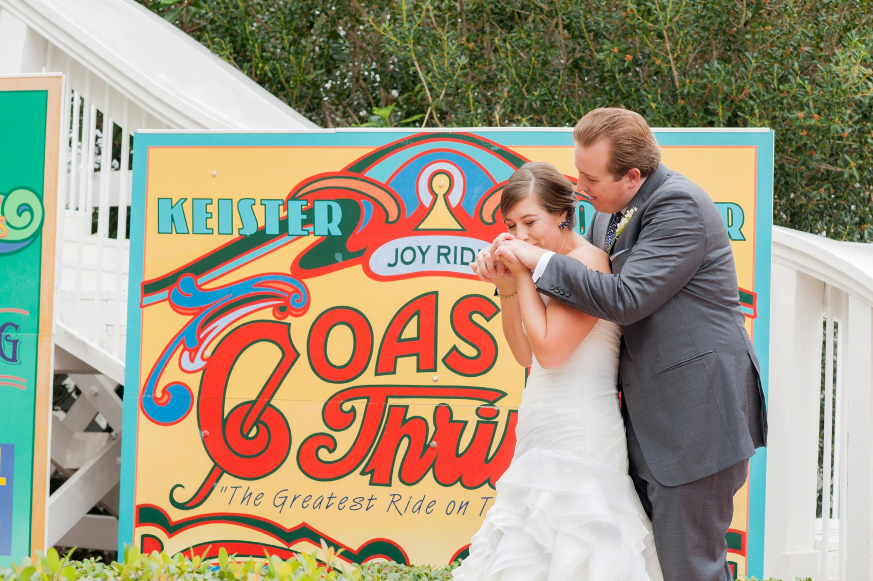 Disney World wedding photos by Mikkel Paige Photography, at Board Walk Hotel.