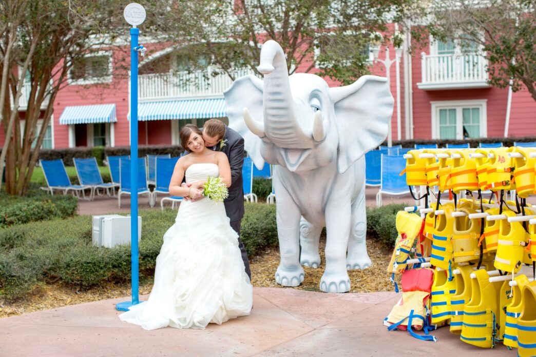 Disney World wedding photos by Mikkel Paige Photography, at Board Walk Hotel.