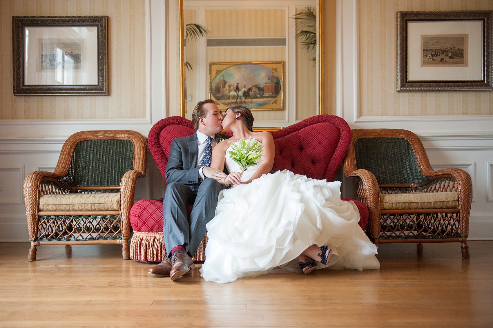 Walt Disney World wedding pictures at the Boardwalk venue, including a waterfront ceremony and Dance Hall reception near Epcot. These photos will give you unique, fun ideas from Glow in the Dark invitations to their Dole Whip flavored cake! Want to see more? Click through to Mikkel Paige Photography for more inspiration from this bride and groom's colorful day! #DisneyWedding #mikkelpaige #disneysboardwalk #DisneyWeddingVenue #DisneyBride #DisneyFan #MickeyEars