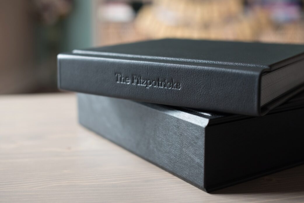 Luxury Leather Wedding Album in Black