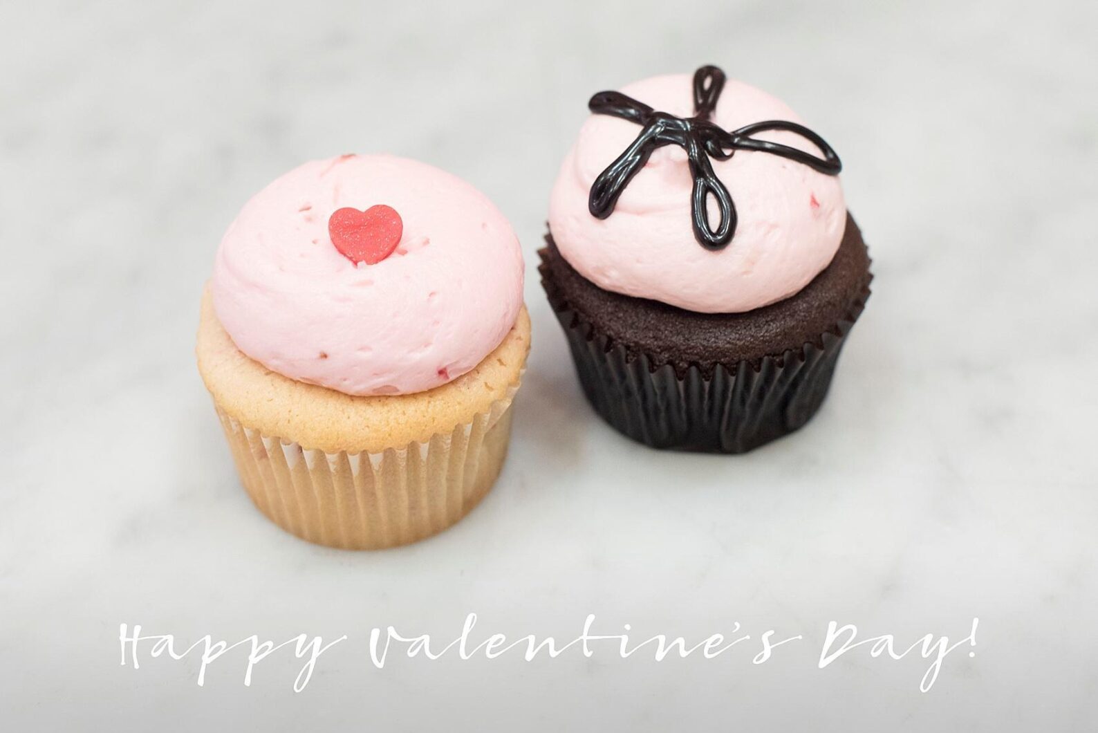 Mikkel Paige Photography photo of valentine's day cupcakes from Georgetown Cupcake.