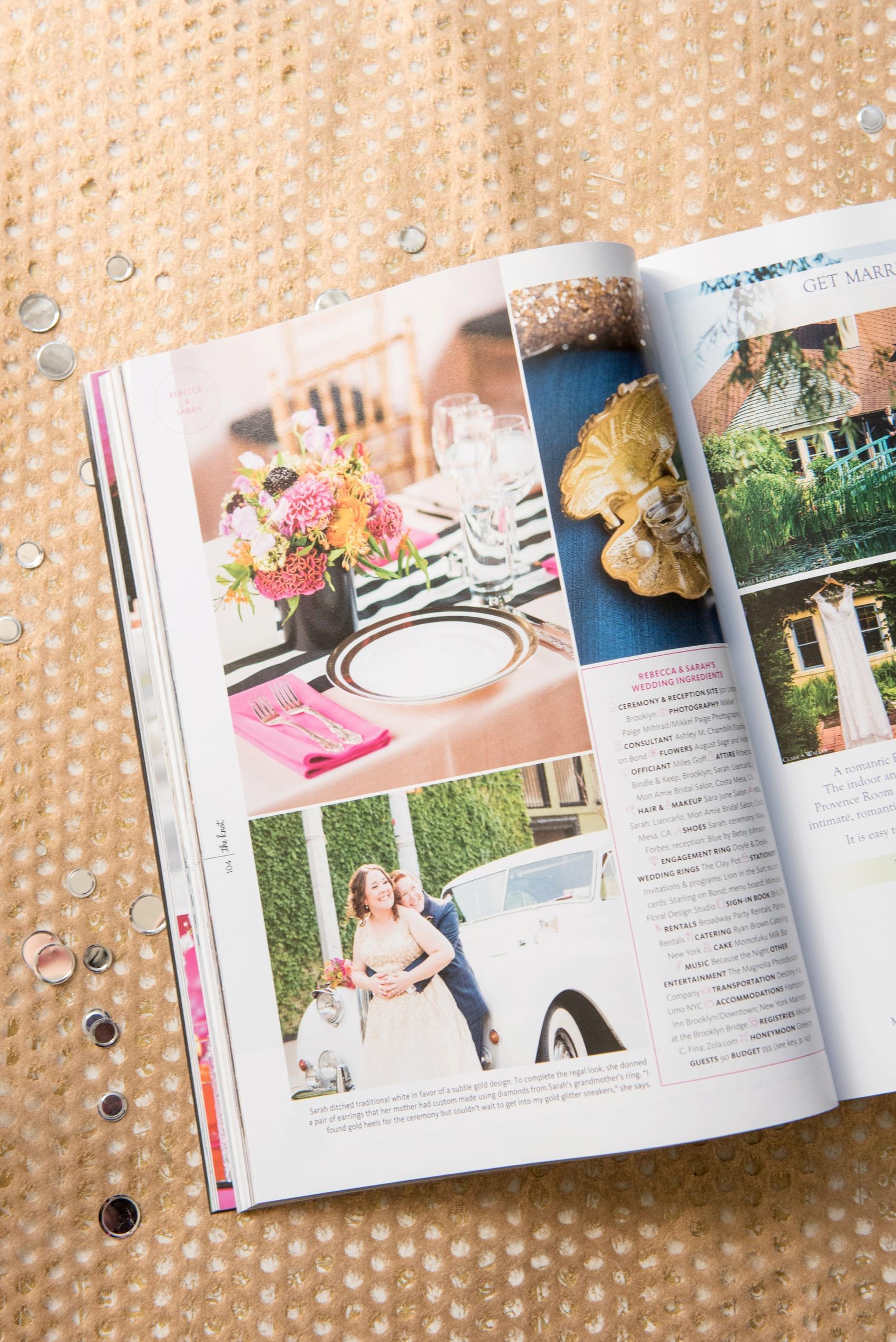 Mikkel Paige Photography 501 Union New York wedding feature in The Knot. 