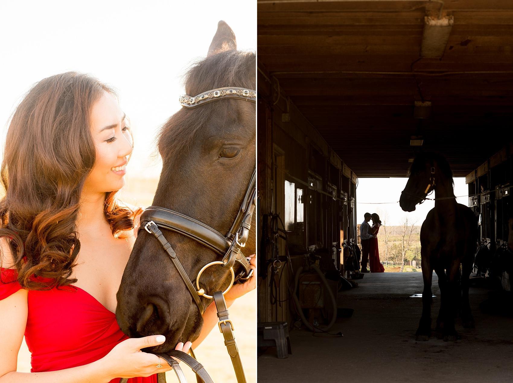 Raleigh engagement photos at Ovation Farm in Sanford by Mikkel Paige Photography.