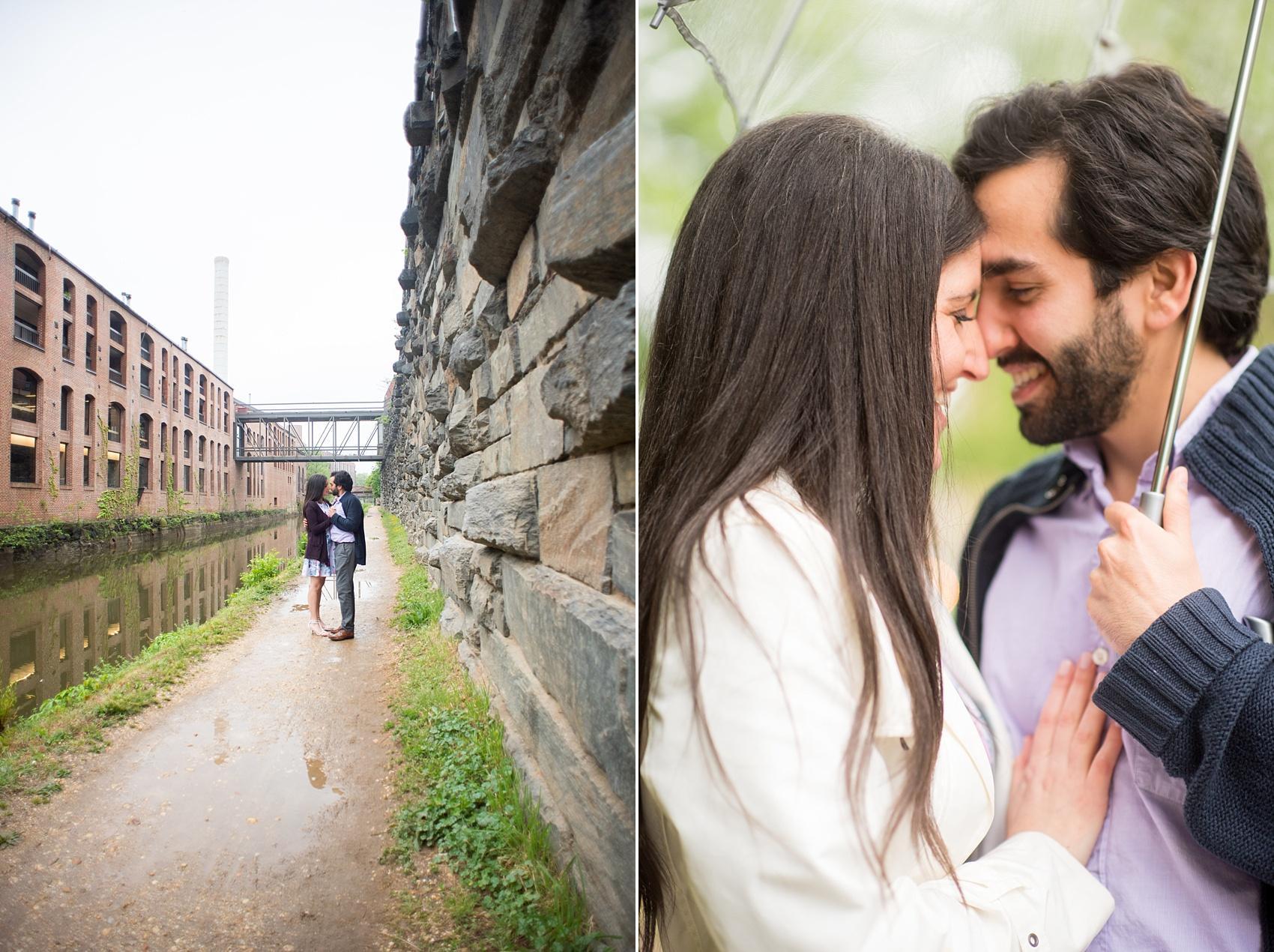 Photo by Mikkel Paige Photography for a spring day Georgetown engagement session in Washington, DC on the C&O Canal.