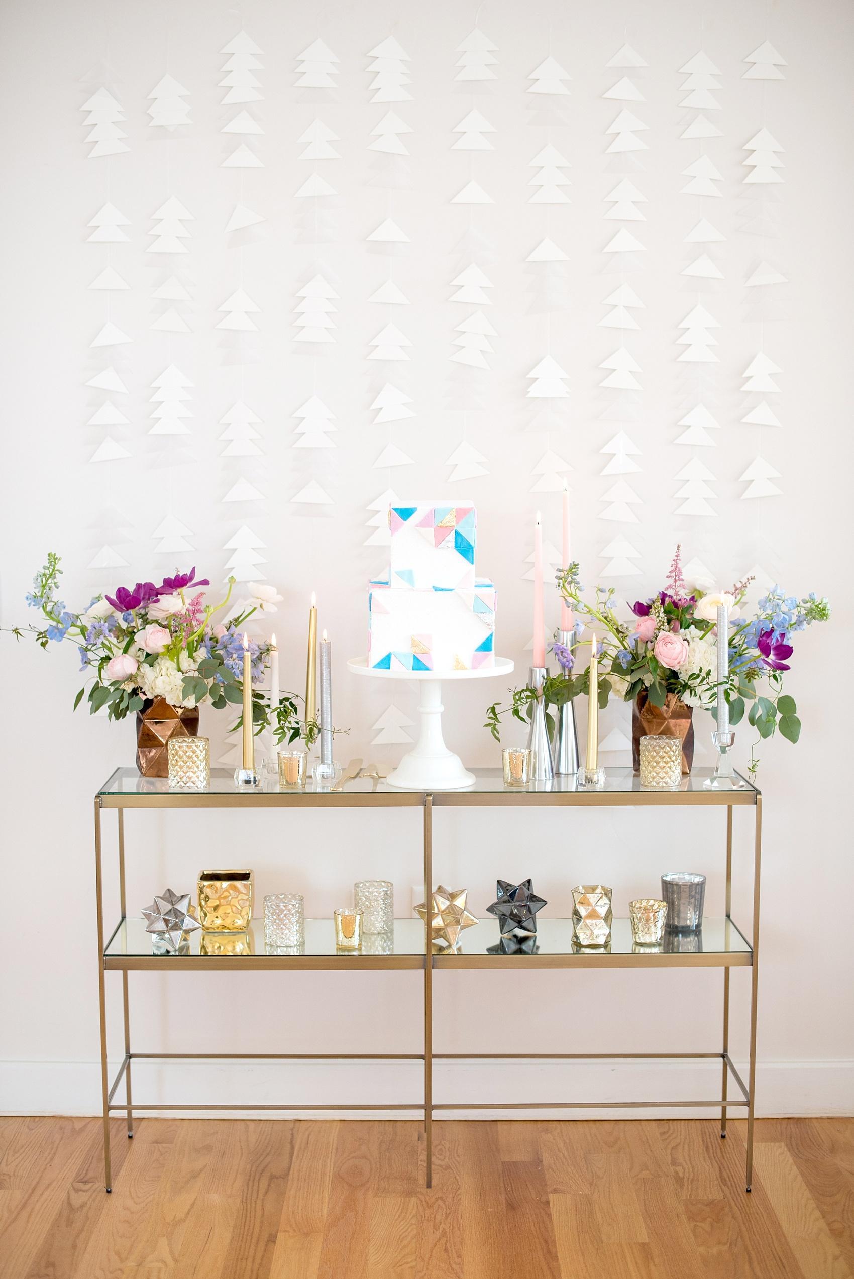 The Glass Box at 230 wedding photos by Mikkel Paige Photography. Serenity blue and Rose Quartz pink inspiration. Paper by Bella Joviality styling by Glitter Inc., flowers by Eclectic Sage and cake by Sugar Euphoria.