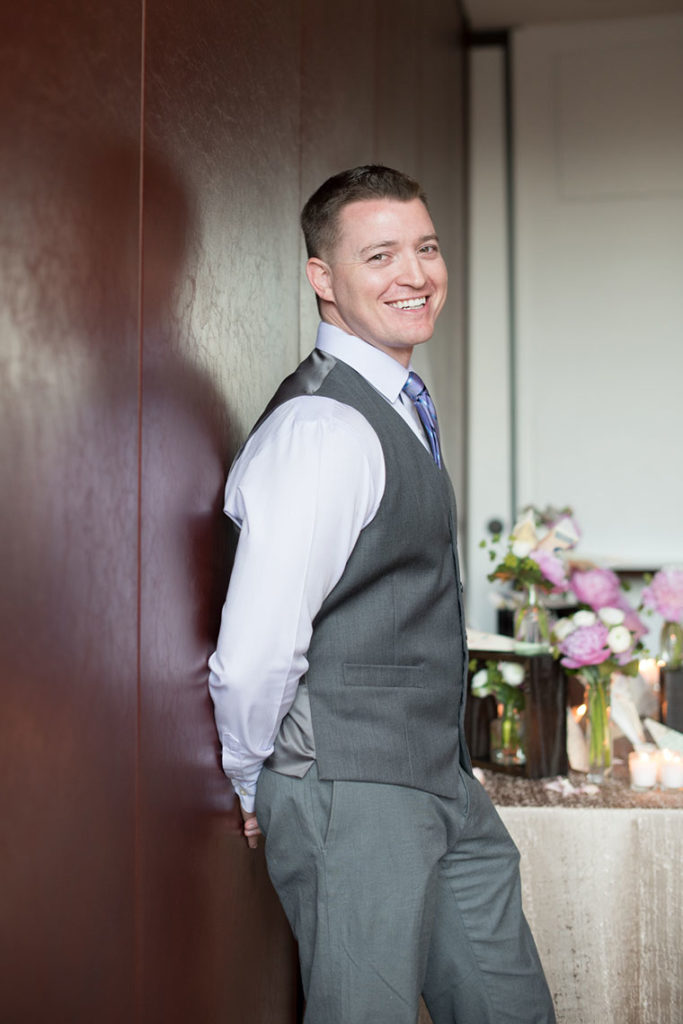 NYC Proposal Photographer Mikkel Paige Photography captures a travel themed marriage proposal in Columbus Circle.