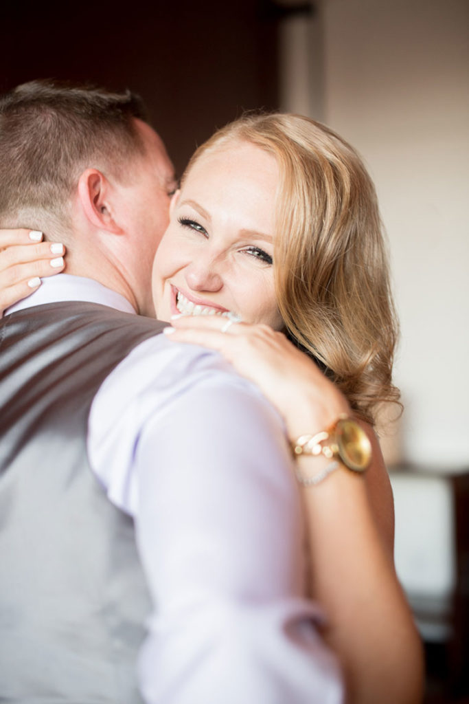 NYC Proposal Photographer Mikkel Paige Photography captures a travel themed marriage proposal in Columbus Circle.