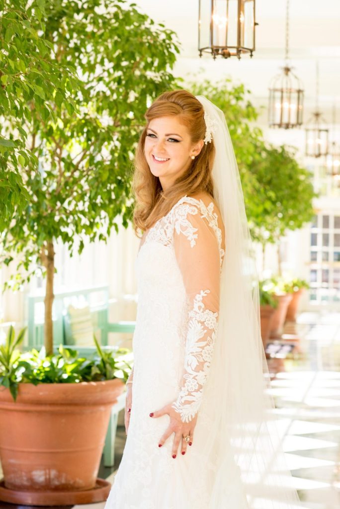 Photo of a bride at The Carolina Inn by Mikkel Paige Photography, in Chapel Hill, North Carolina.