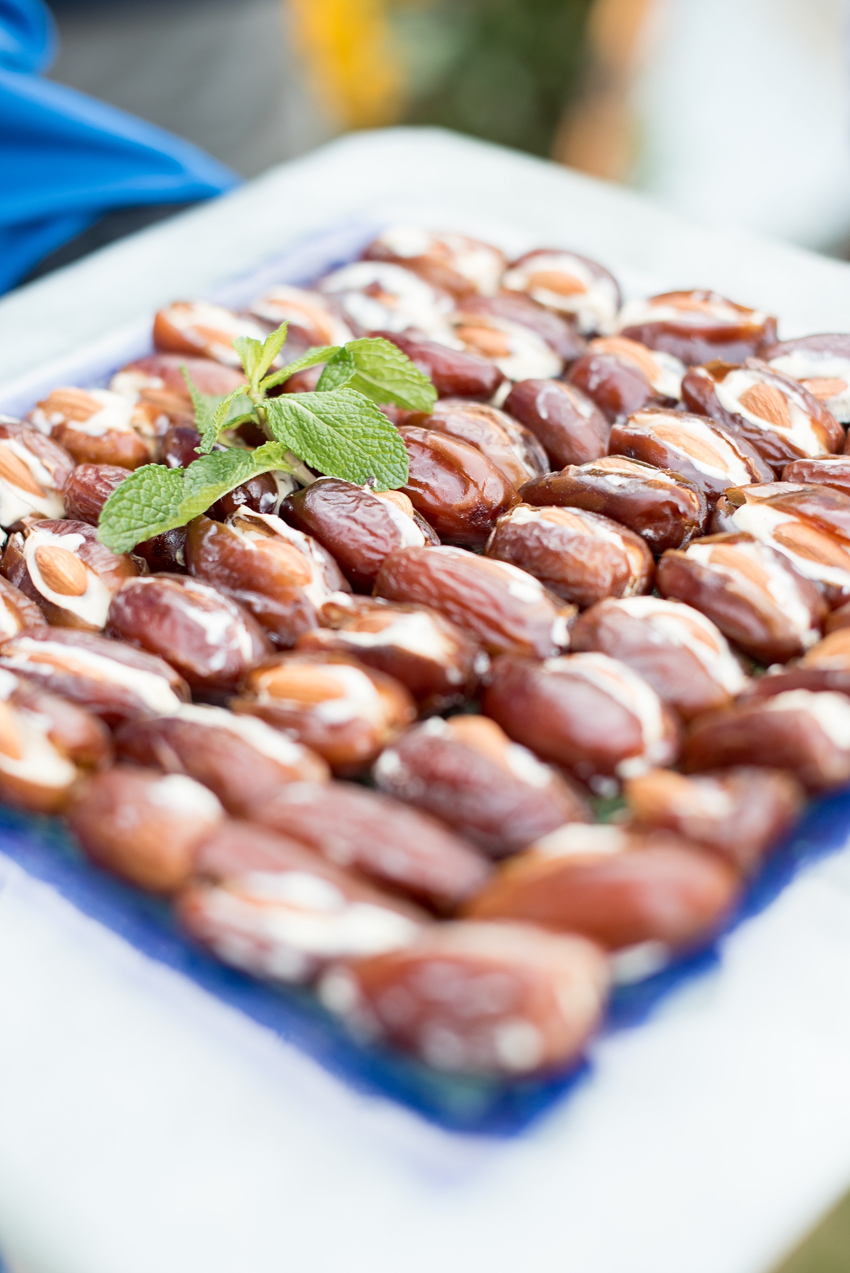 Mikkel Paige Photography photo of Moroccan themed party with cheese and almond stuffed dates.